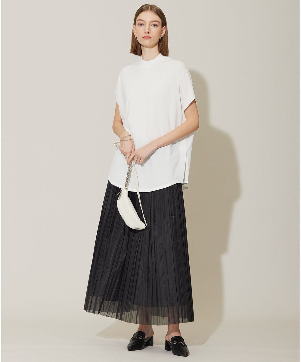 ICB 【接触冷感・UVカット・洗える】 ヴィスコースナイロンハイゲージ プルオーバー 