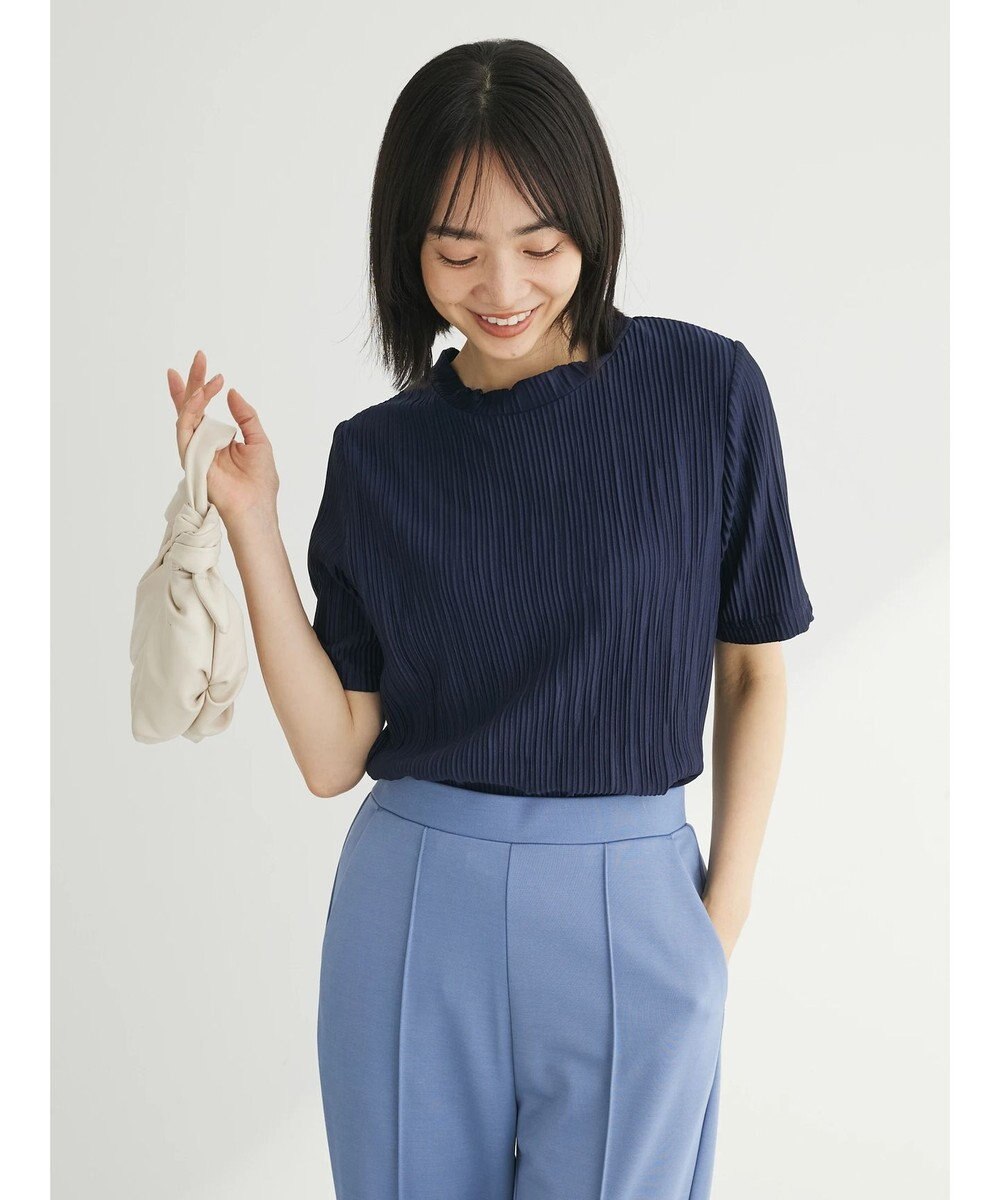 Green Parks プリーツ５分袖プルオーバー 