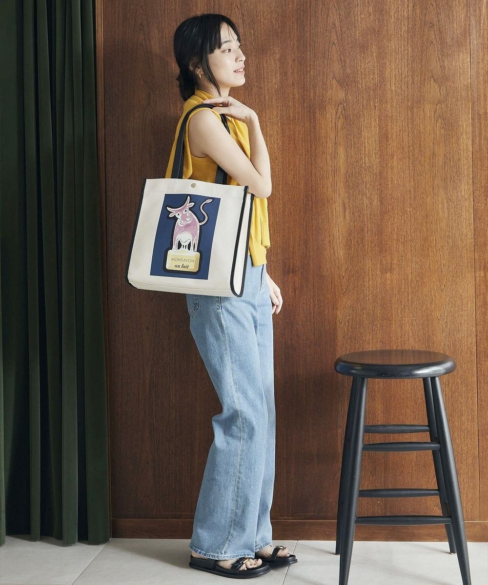 TOPKAPI 【Breath TOPKAPI】サヴィニャック × Breath TOPKAPI アート プリント オーガニックキャンバス トート バッグ 