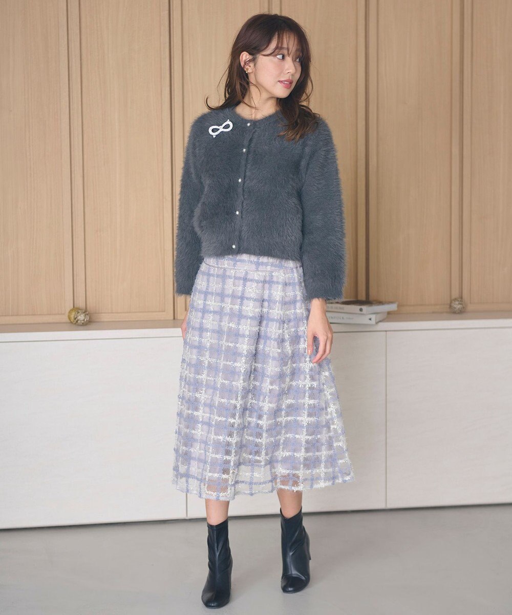 Feroux 【尾﨑真衣さんコラボ商品】フェザータッチニット カーディガン 