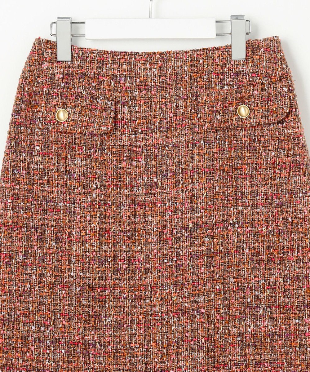 自由区 ラメノットファンシーツイード スカート 