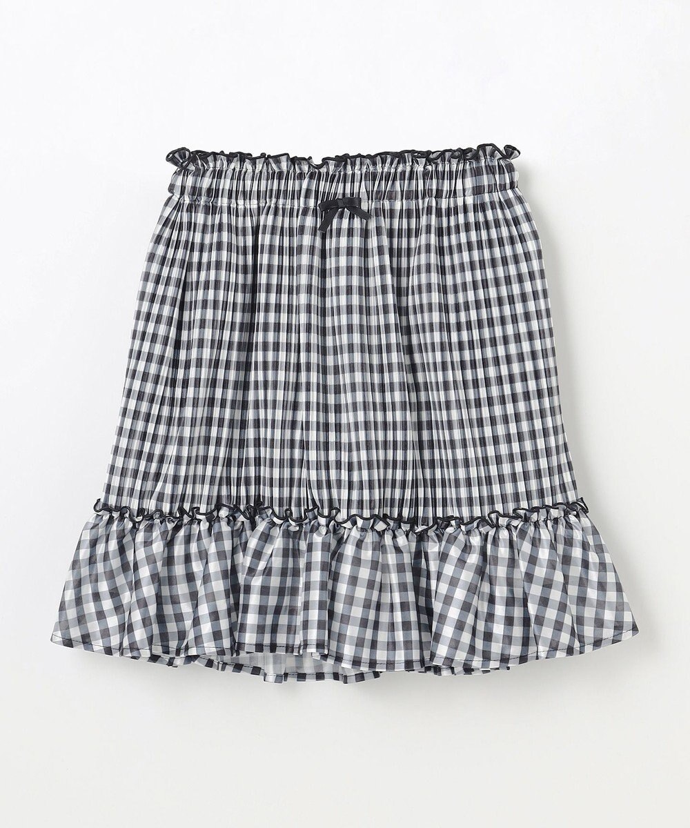 組曲 KIDS 【110-140㎝】ギンガムチェックプリーツ スカート 