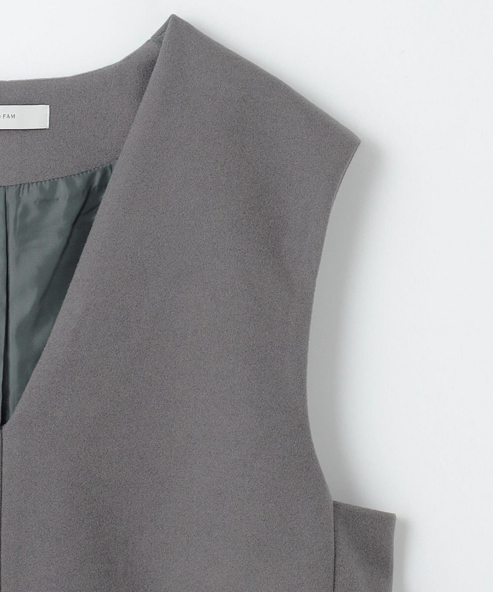 ANY フェイクウールベスト 