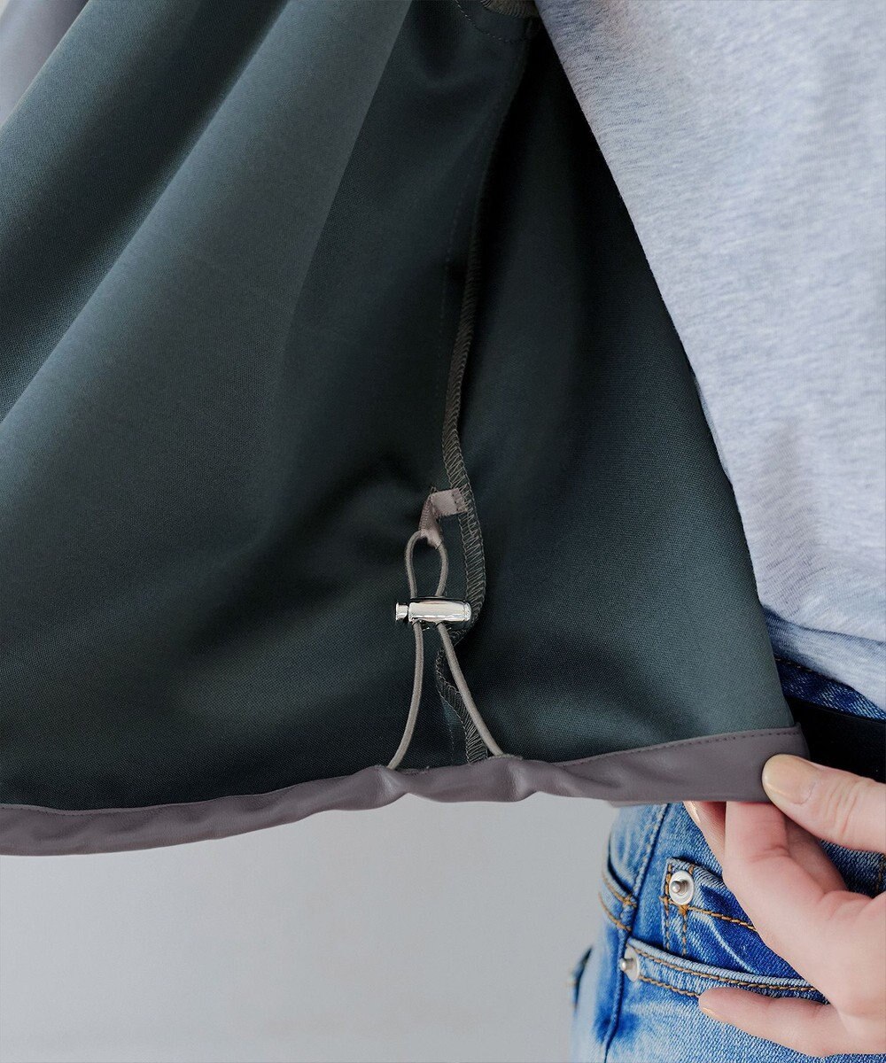 Tiaclasse 【洗える】ソフトフェイクレザージップブルゾン 