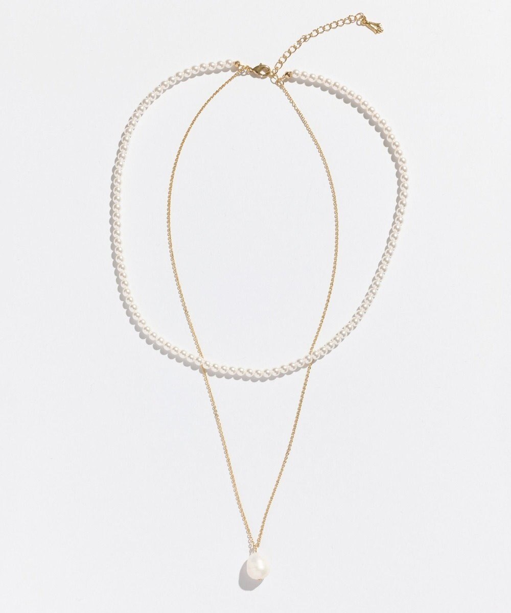 Phoebe 〈オンワード限定セット〉クラスパールライトフィットイヤリング×クラシカルパール2連ネックレス 