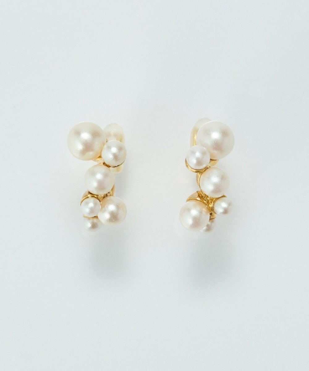 Phoebe 〈オンワード限定セット〉クラスパールライトフィットイヤリング×クラシカルパール2連ネックレス 