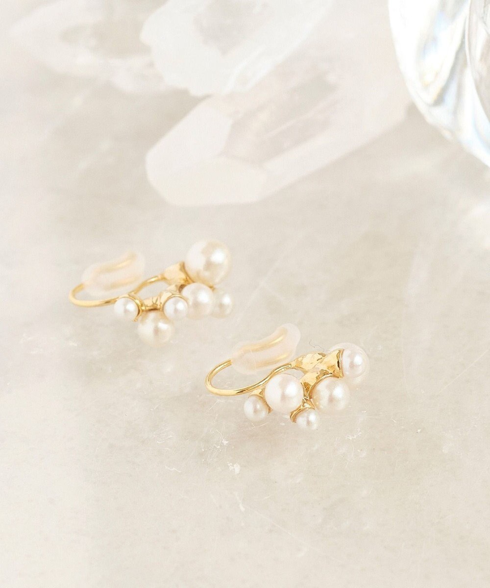 Phoebe 〈オンワード限定セット〉クラスパールライトフィットイヤリング×クラシカルパール2連ネックレス 