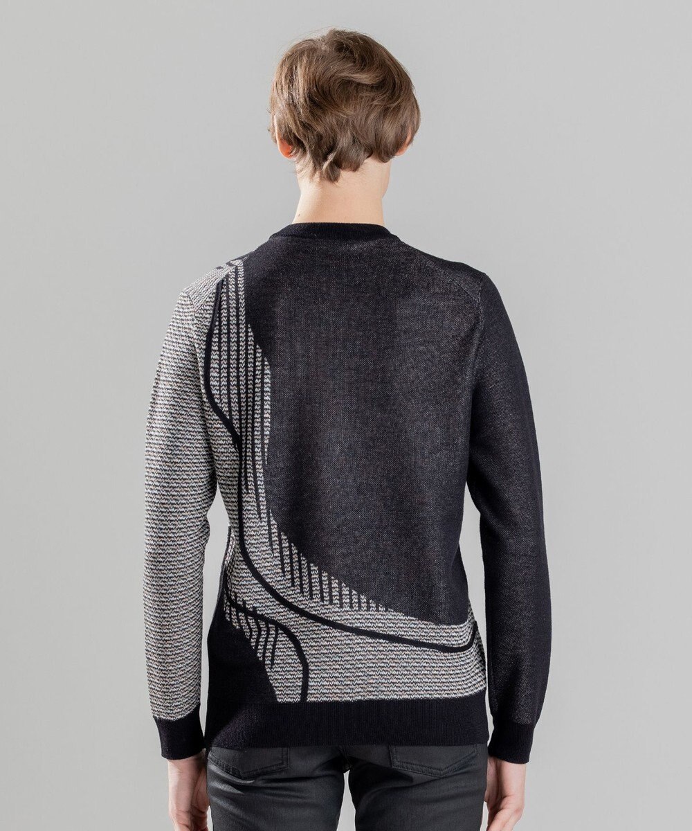 JOSEPH HOMME CRAWLING JAQUARD KNIT 