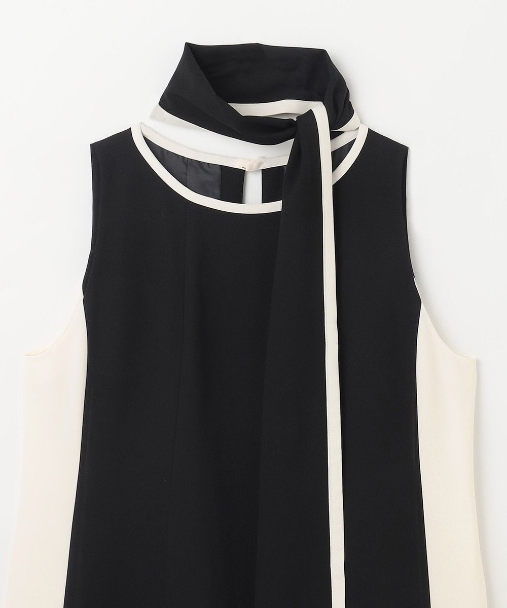 GRACE CONTINENTAL バイカラーフレームドレス 