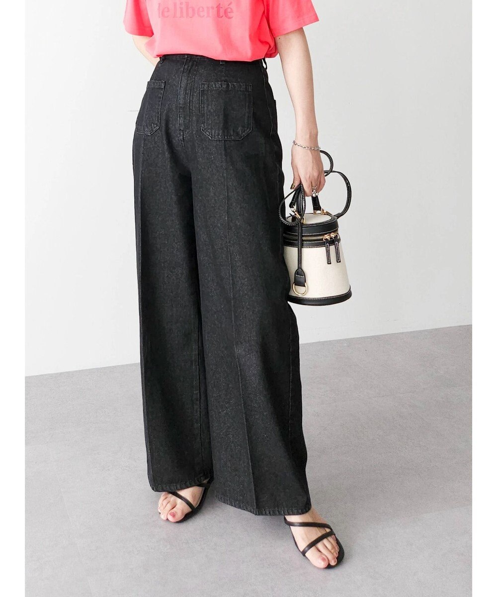 Green Parks ・ＥＬＥＮＣＡＲＥ　ＤＵＥ　デニムワイドパンツ 