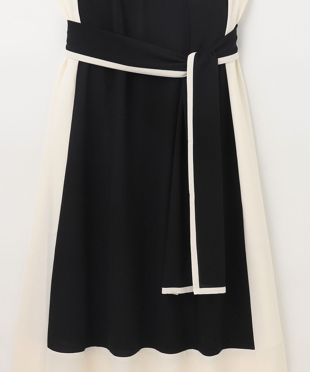 GRACE CONTINENTAL バイカラーフレームドレス 