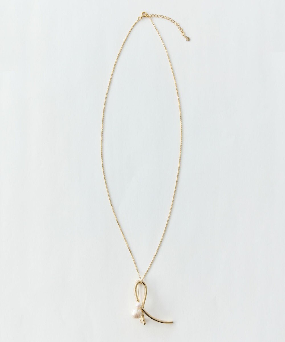 Phoebe 2wayクロスメタルパールブローチネックレス　ゴールド　セレモニー/入卒/式典 