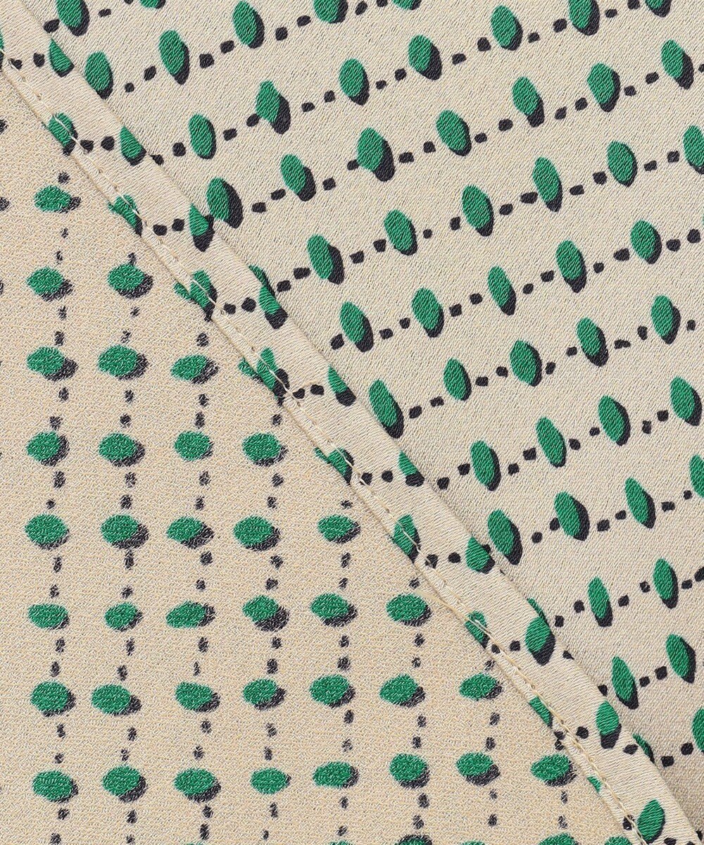 自由区 L 【カタログ掲載・セットアップ対応・洗える】サテンアムンゼンバンドカラー ブラウス 