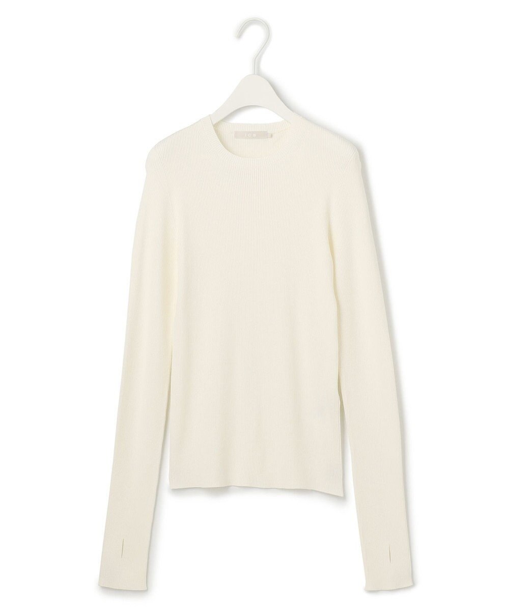 ICB L 【CLASSY.1月号掲載・洗える】ハイゲージリブベーシック プルオーバーニット 