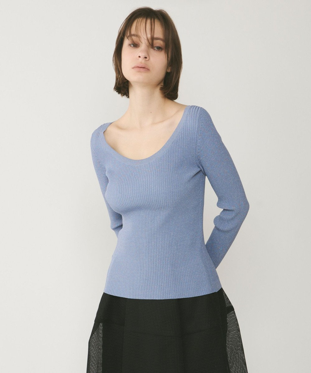 GRACE CONTINENTAL ハイゲージラメニットトップ 