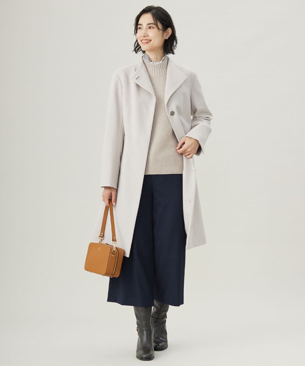 J.PRESS LADIES L 【WEB限定カラーあり・洗える】ツムギート flannel ワイド クロップド パンツ 