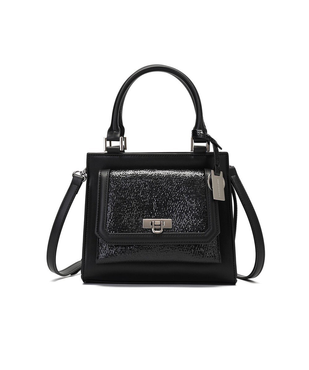 style code 【MERCURYDUO/マーキュリーデュオ】メタリッククラック調型押し フラップハンドバッグ 