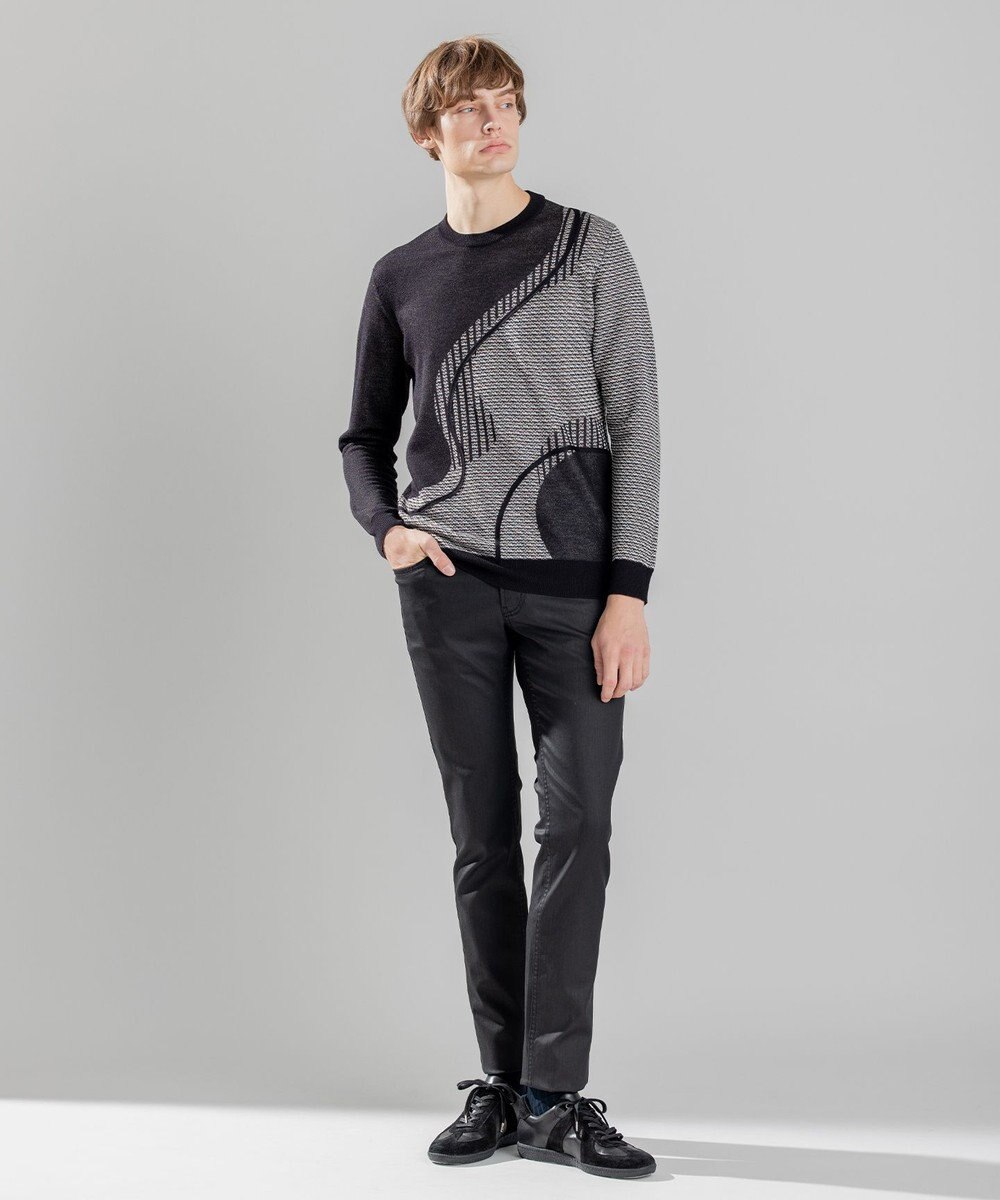 JOSEPH HOMME CRAWLING JAQUARD KNIT 