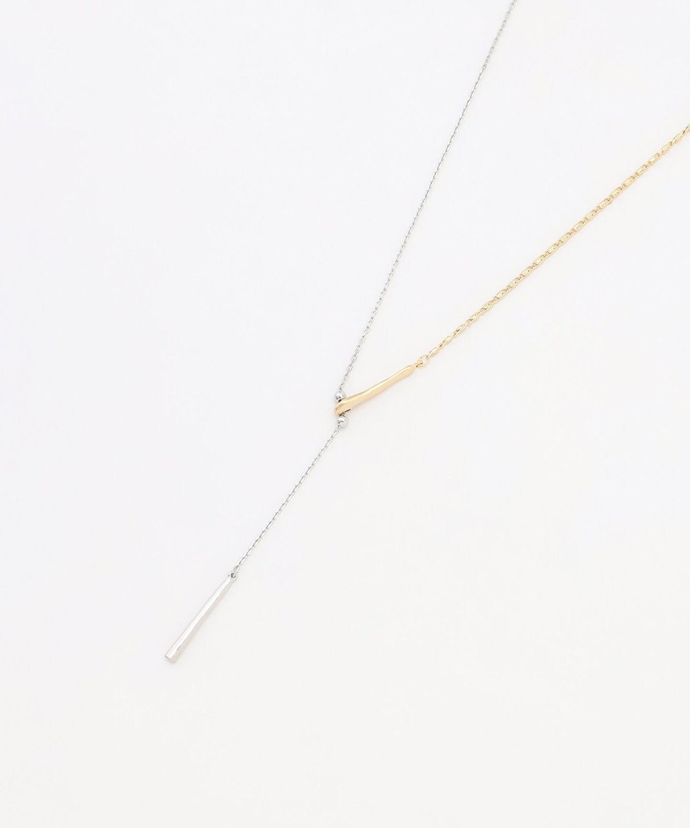 J.PRESS LADIES コンビチェーン ラリエット ネックレス 