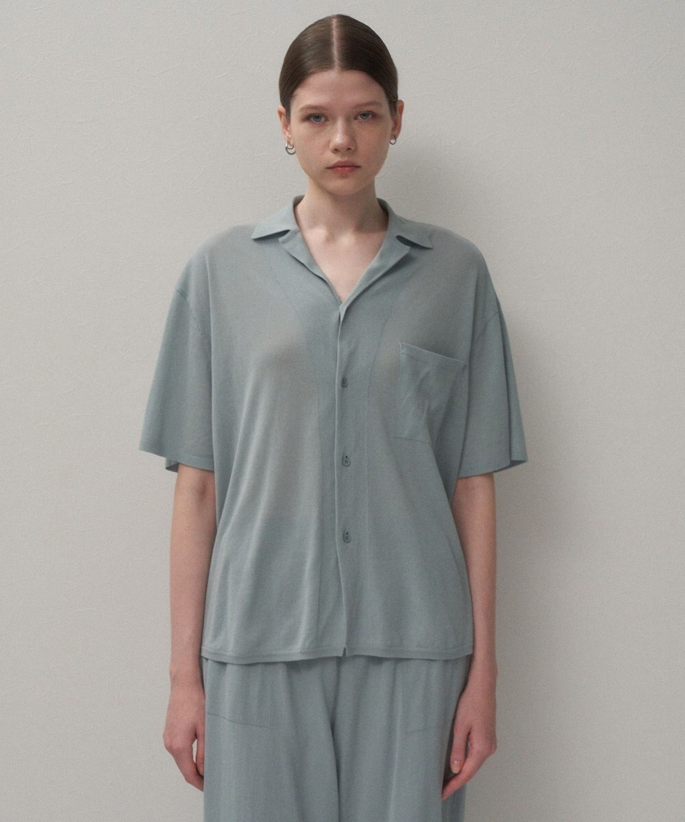 ATON HIGH TWIST COTTON | ニットシャツ 