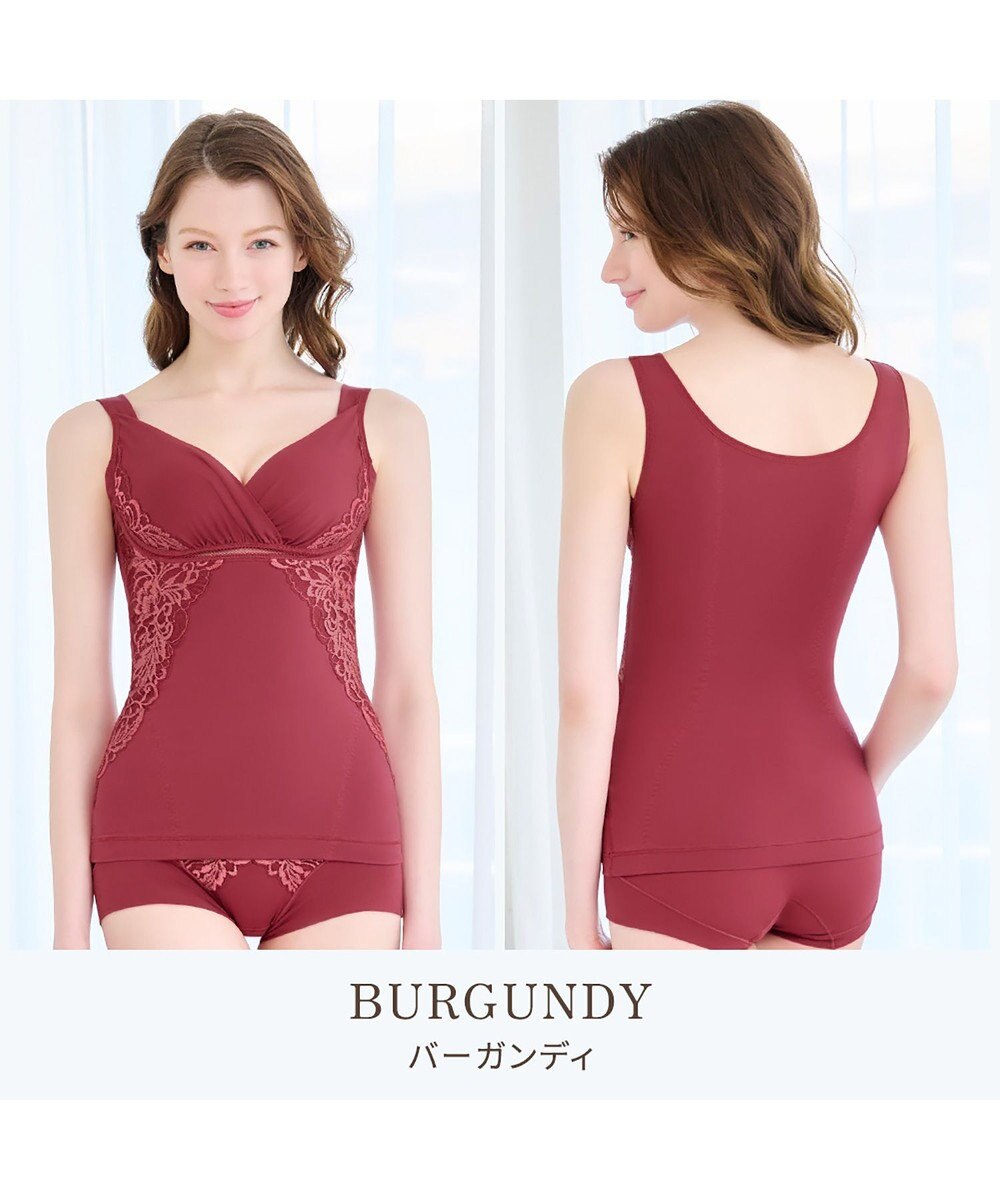 BRADELIS New York 【BRADELIS NewYork peace】綿混キャッチャーカップレースブラキャミ24 ノンワイヤー 補正 下着 ボディスーツ カップ付き ブラトップ 