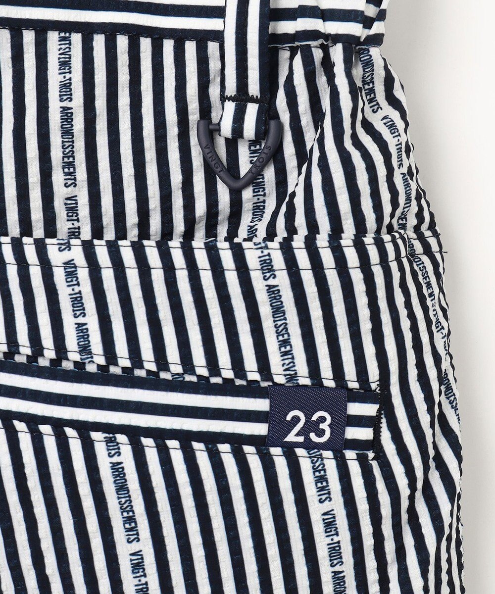 23区GOLF 【MEN】【撥水】ロゴストライプパンツ 