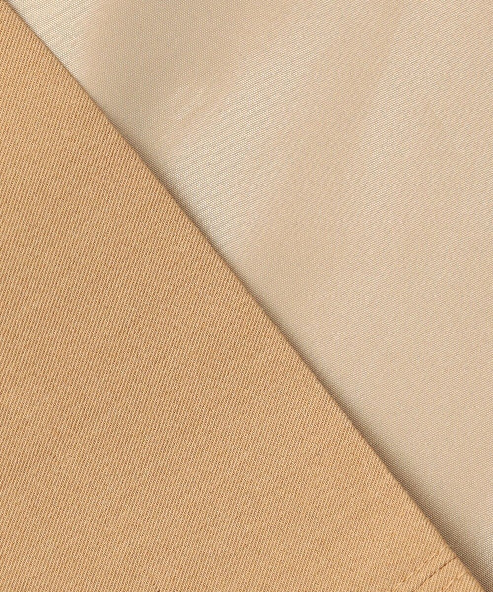 Feroux 【洗える】ラッフルカラーミドル丈 トレンチ 