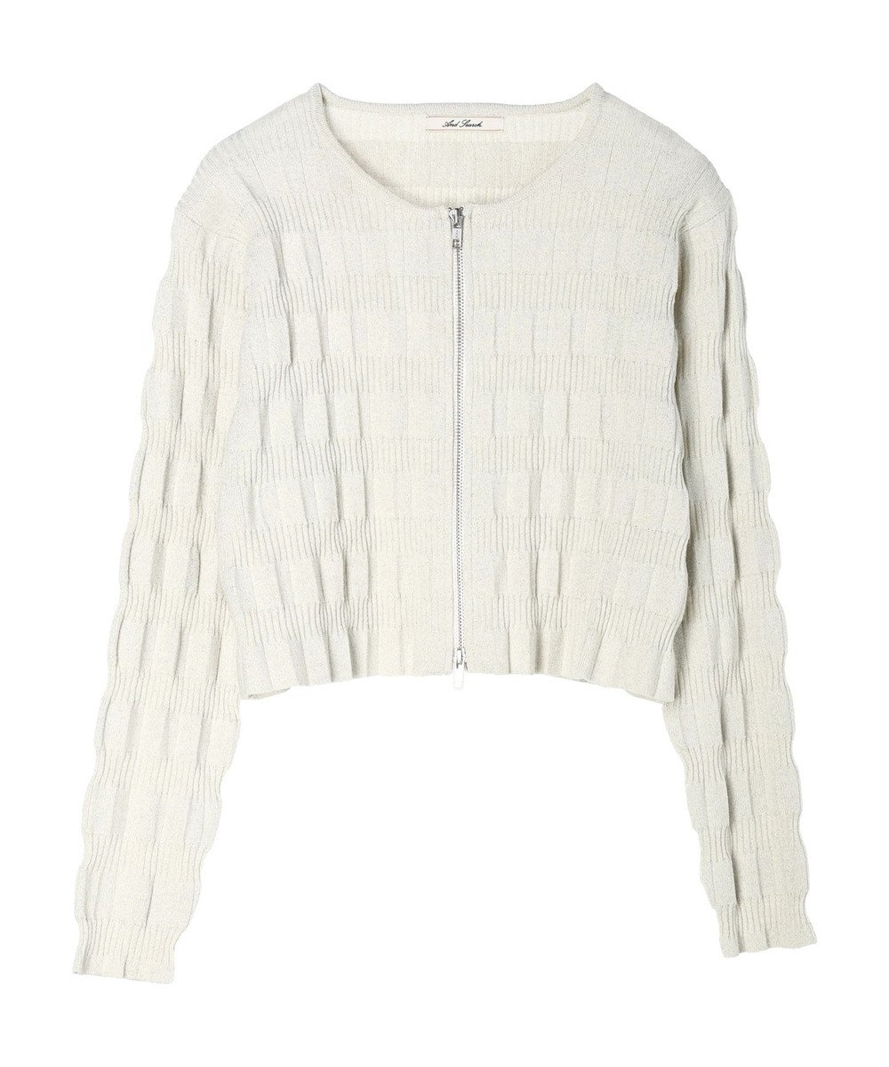 Green Parks ・ＡＮＤ　ＳＥＡＲＣＨ　ラメランダムリブカーディガン 