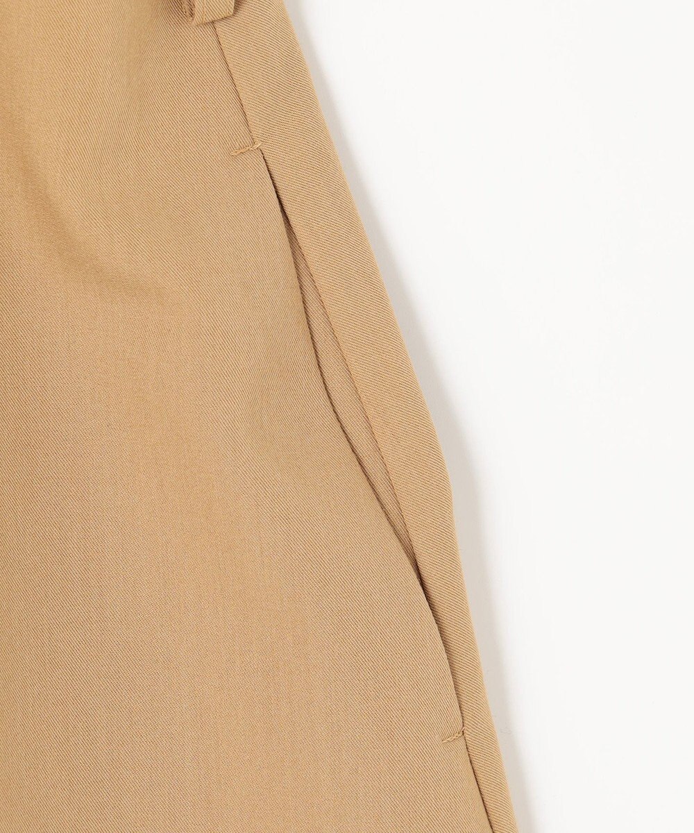 Feroux 【洗える】ラッフルカラーミドル丈 トレンチ 