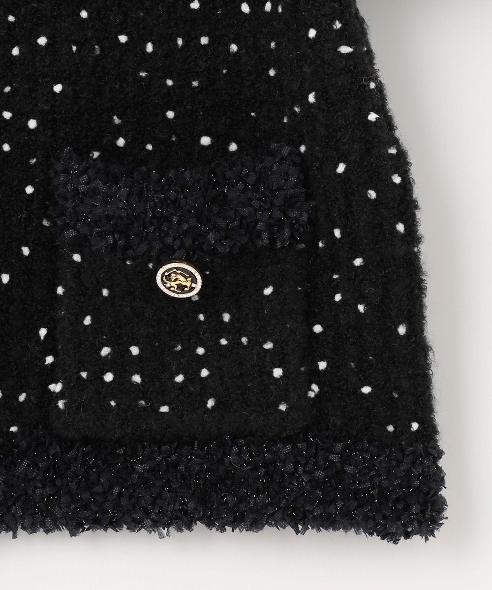 組曲 S 【組曲×setsuko sagittaire】サジテール釦ツイードニットジャケット 