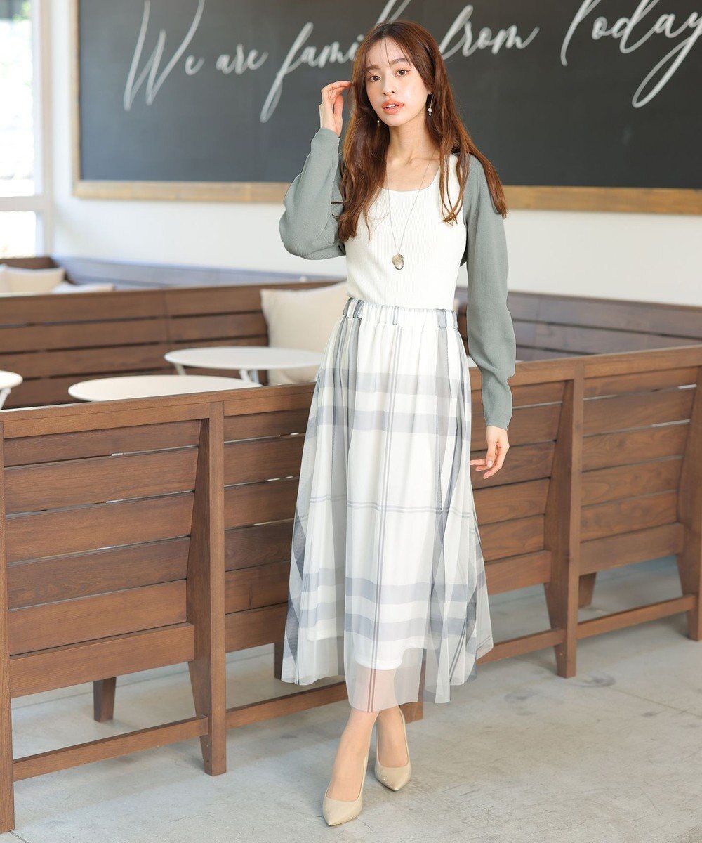 Tiaclasse 【洗える】クロップドニットボレロ 