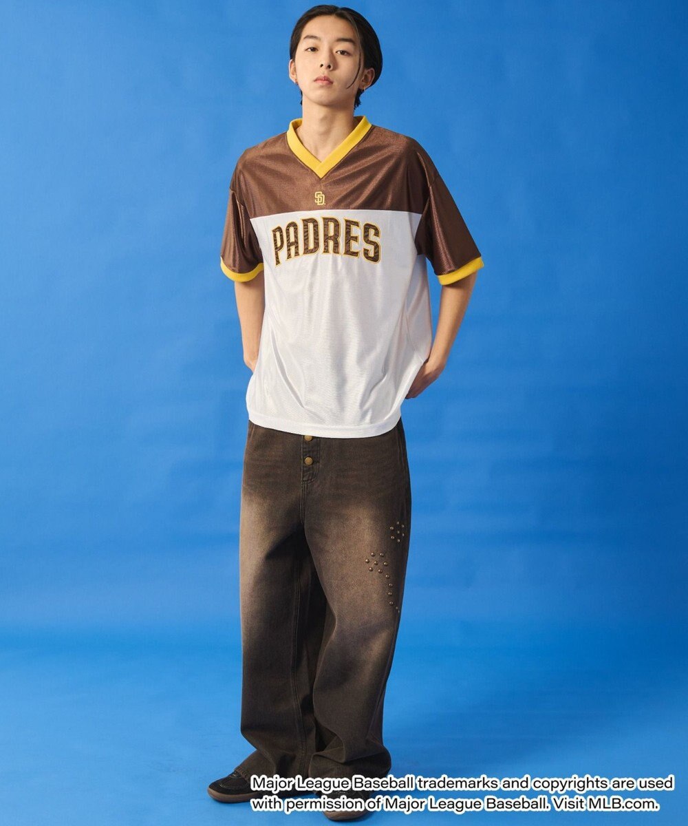 WEGO 【ユニセックス着用ITEM】別注MLBメッシュゲームグラフィックT（SS） 