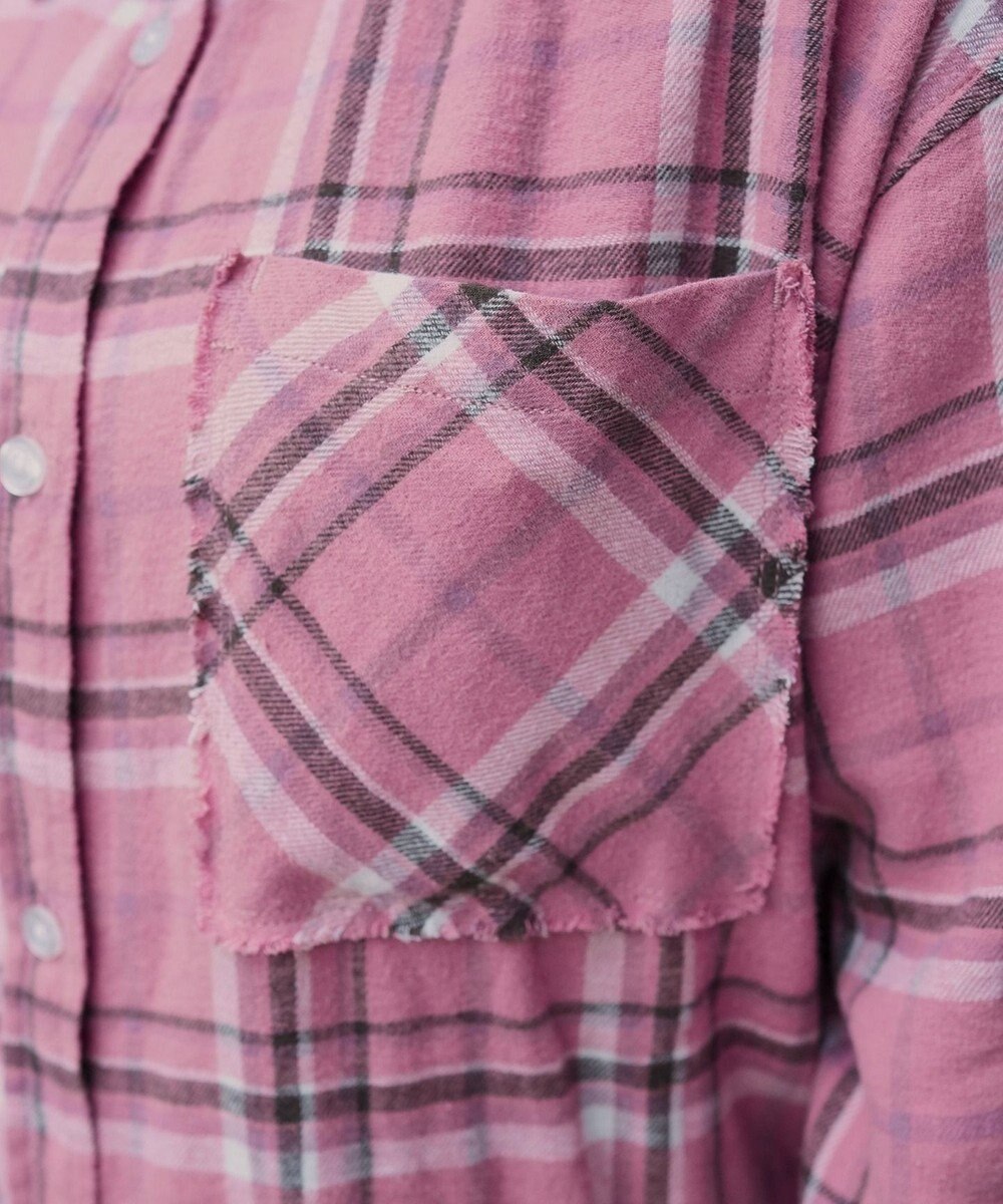 WEGO チェックBIGネルシャツ 