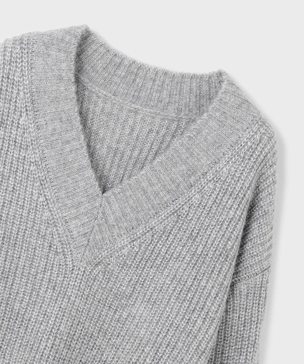 GRACE CONTINENTAL ラメ畦ニットトップ 