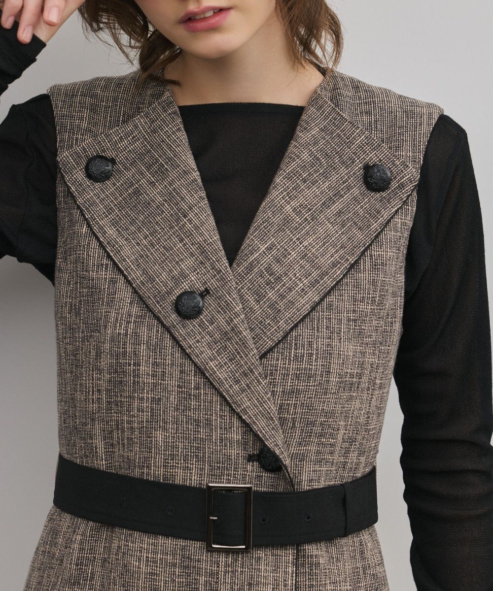 GRACE CONTINENTAL ツイーディジャンパースカート 