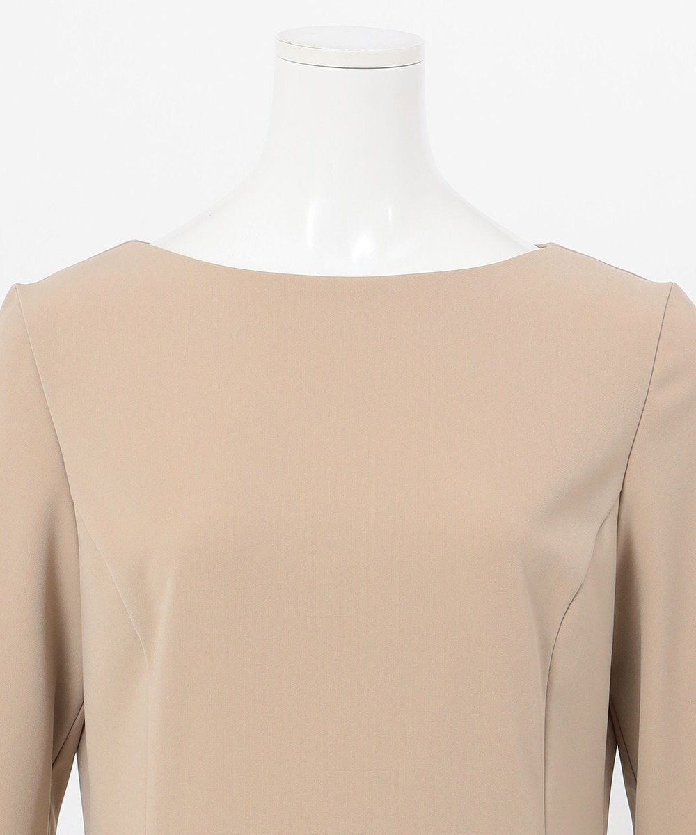 23区 【エステータ】コットンダブルクロス ハーフスリーブワンピース 