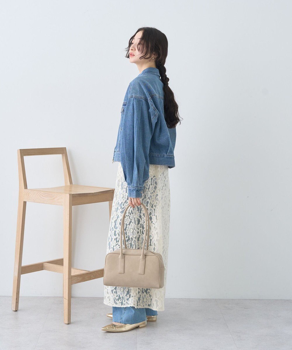 earth music&ecology ショートジップデニムジャケット 