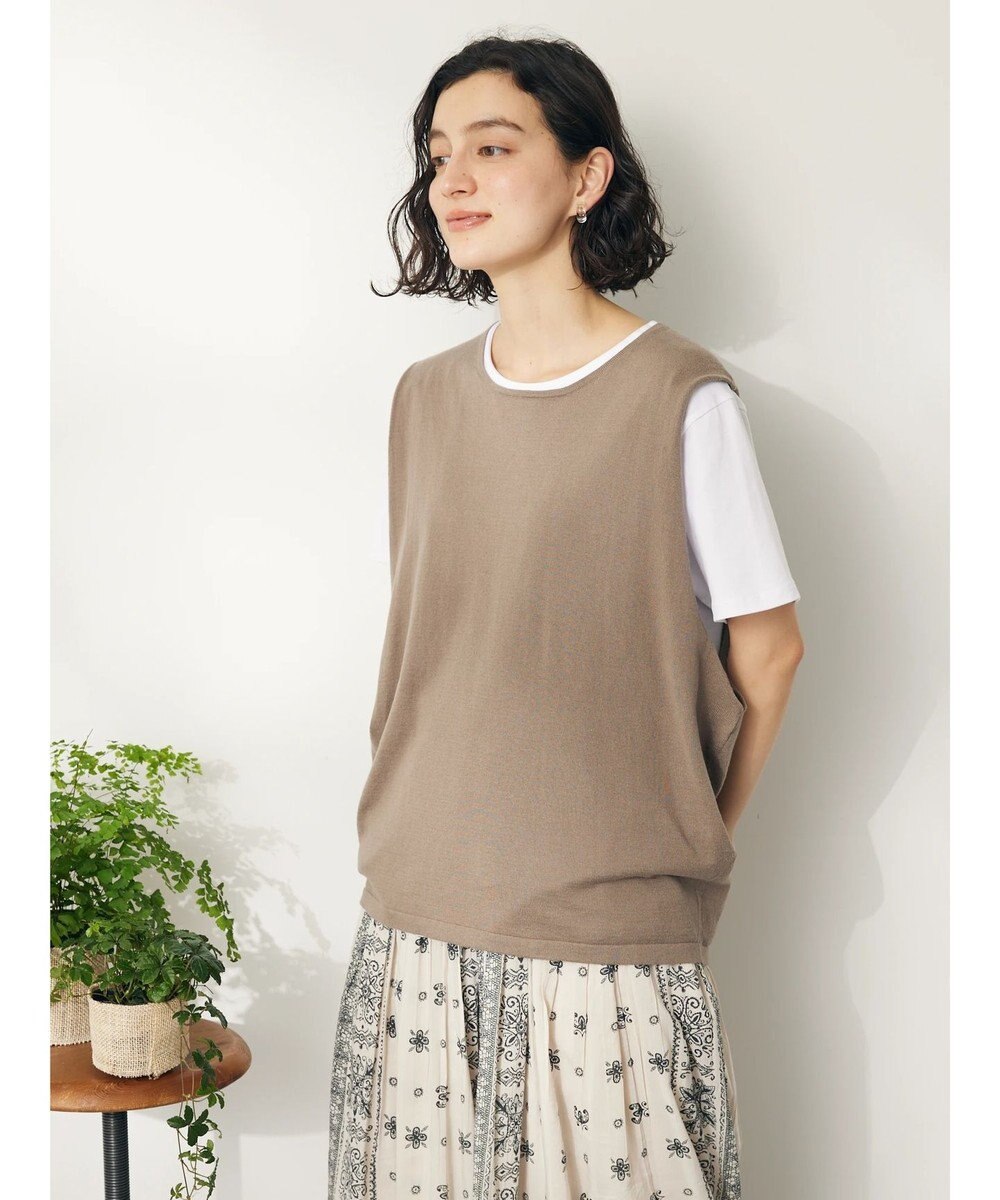 CRAFT STANDARD BOUTIQUE ＳＥＴ　カットプルオーバー＋ニットベスト 