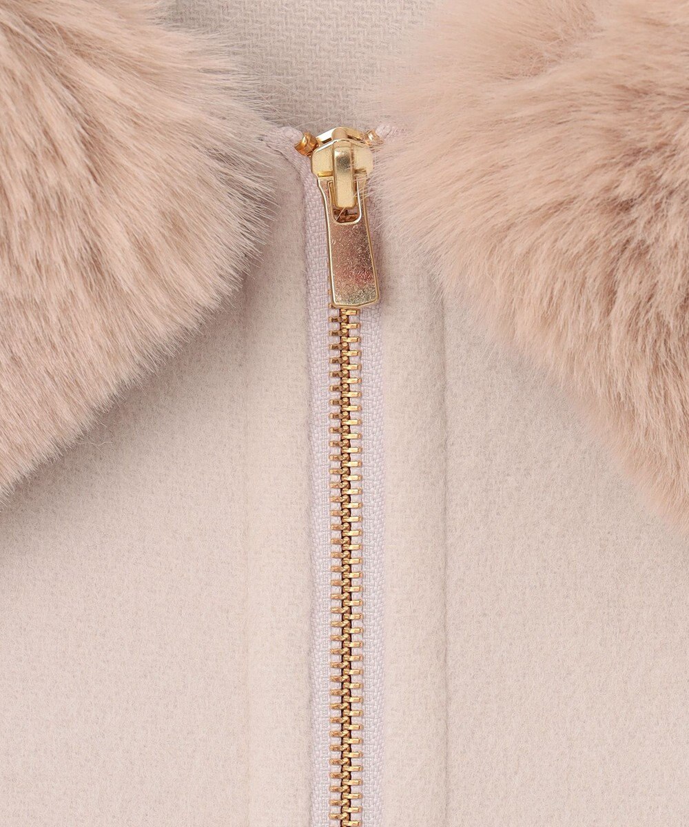 GRACE CONTINENTAL フードファーリバーポンチョ 