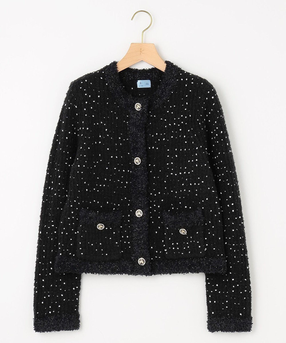 組曲 S 【組曲×setsuko sagittaire】サジテール釦ツイードニットジャケット 