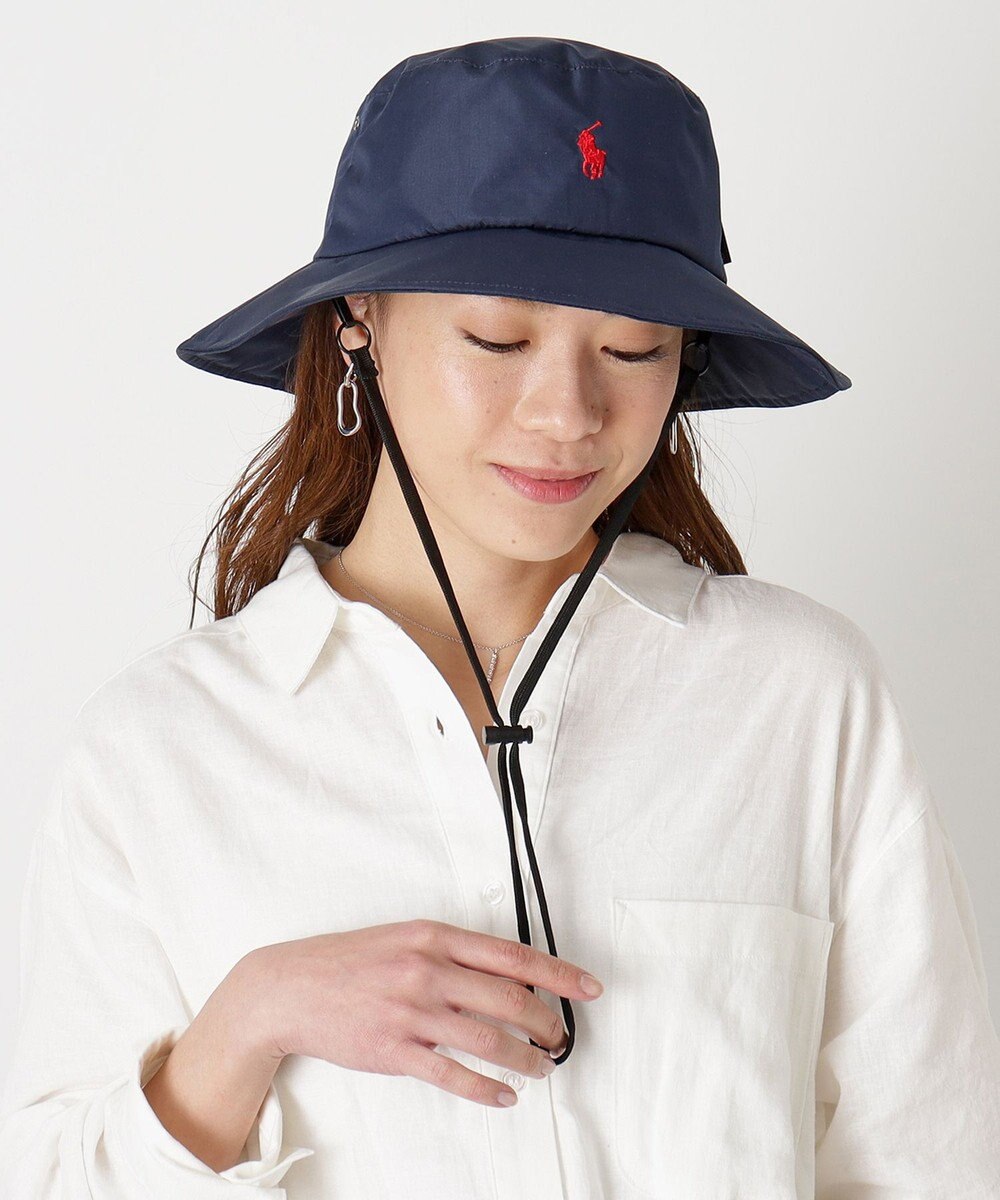 MOONBAT POLO RALPH LAUREN 刺繍 リップパラソルハット 