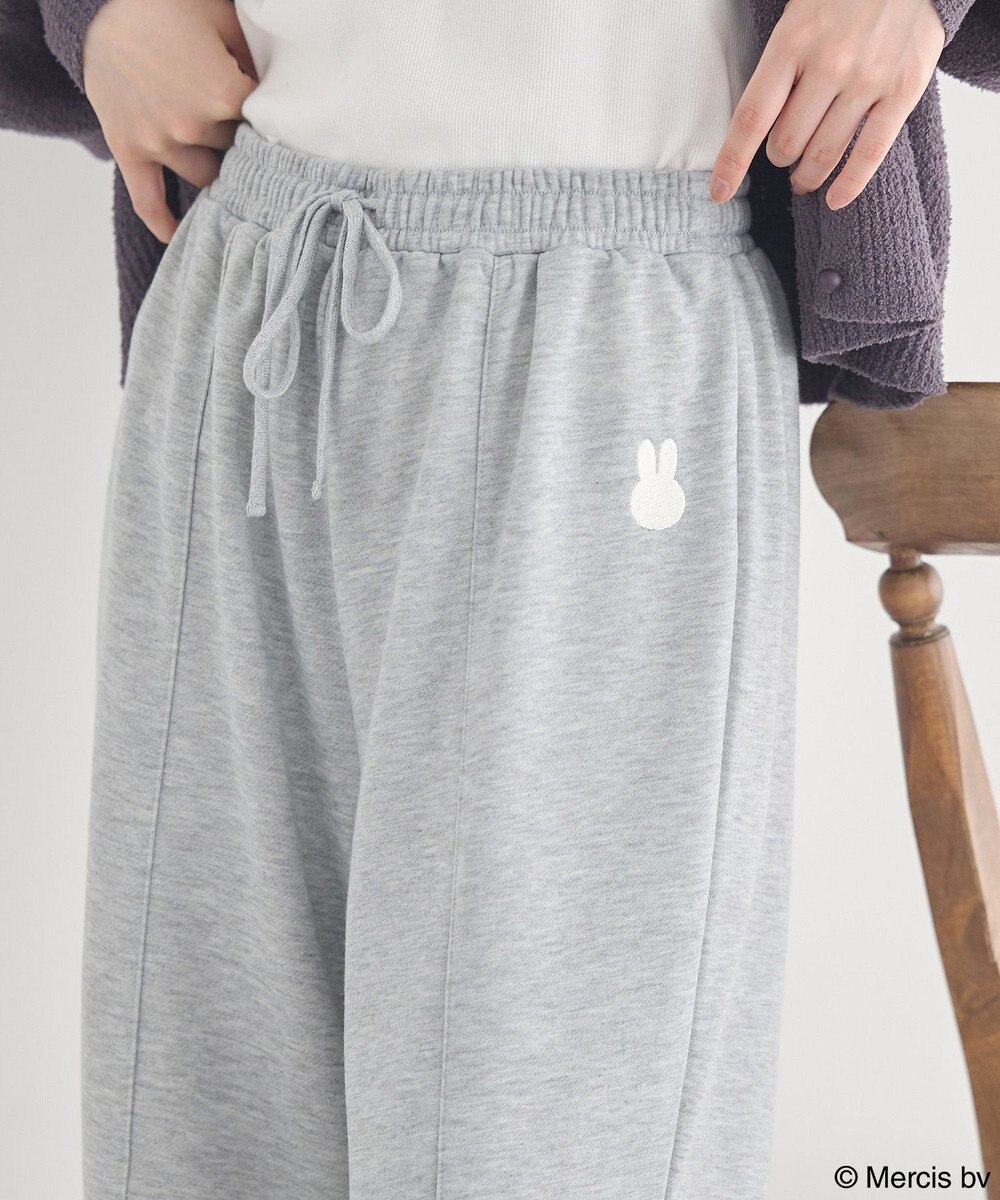 earth music&ecology 【予約】miffy/earth 刺繍スウェットパンツ 