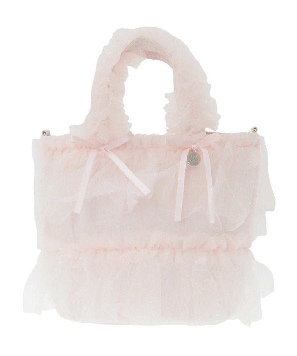 Maison de FLEUR チュールフリル2Wayトートバッグ 