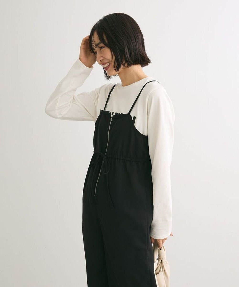 Green Parks ウエストリボンサロペット 