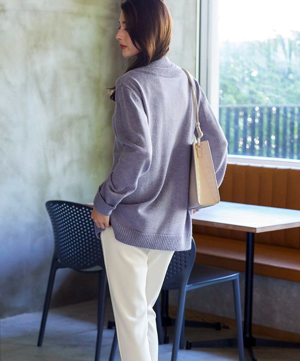 Tiaclasse 【洗える】重ね着風ニットトップス 