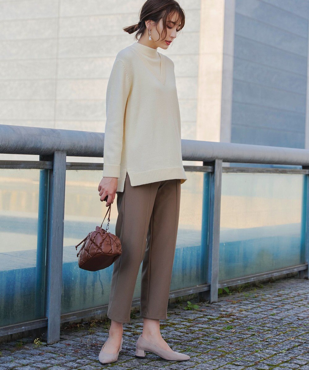 Tiaclasse 【洗える】重ね着風ニットトップス 