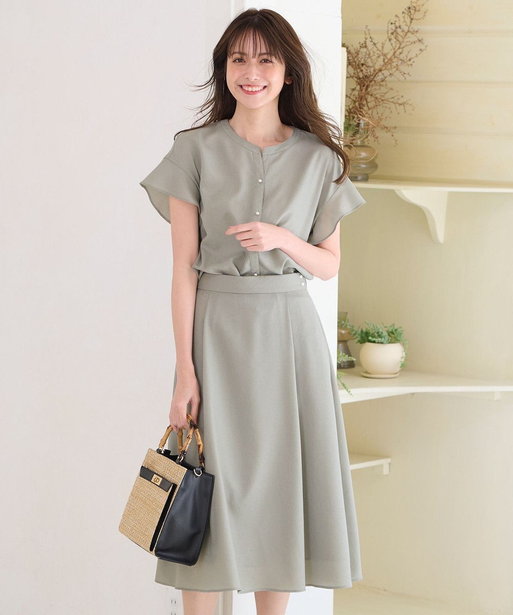 ANY SIS 【美人百花6月号掲載】スムージーポリエステル スカート 