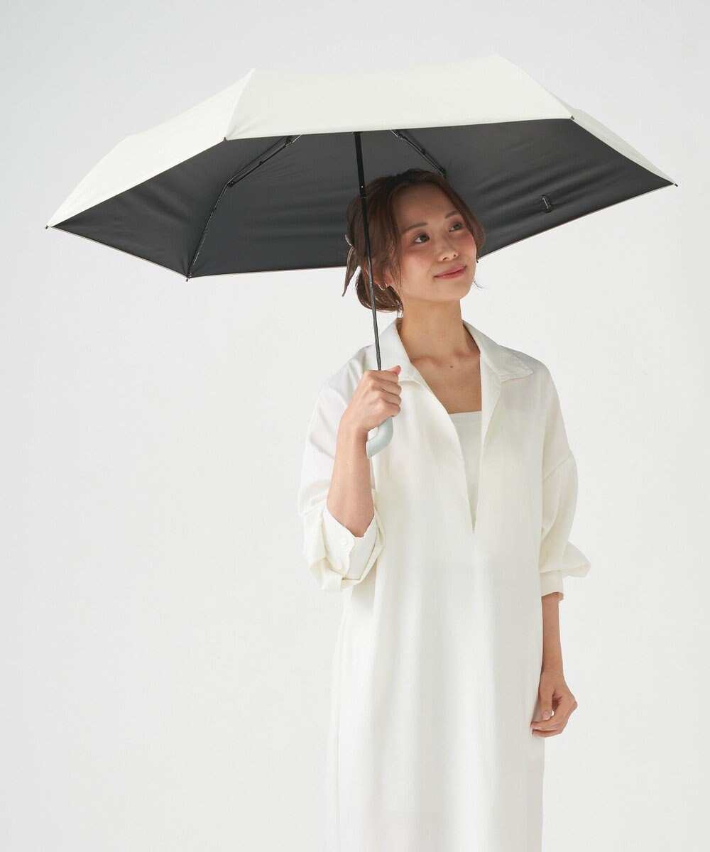 MOONBAT 【Pitaa】マグネット 無地 晴雨兼用日傘 折りたたみ傘 遮光率100%/UVカット率100%/UPF50+/遮熱効果/撥水加工/55cm 