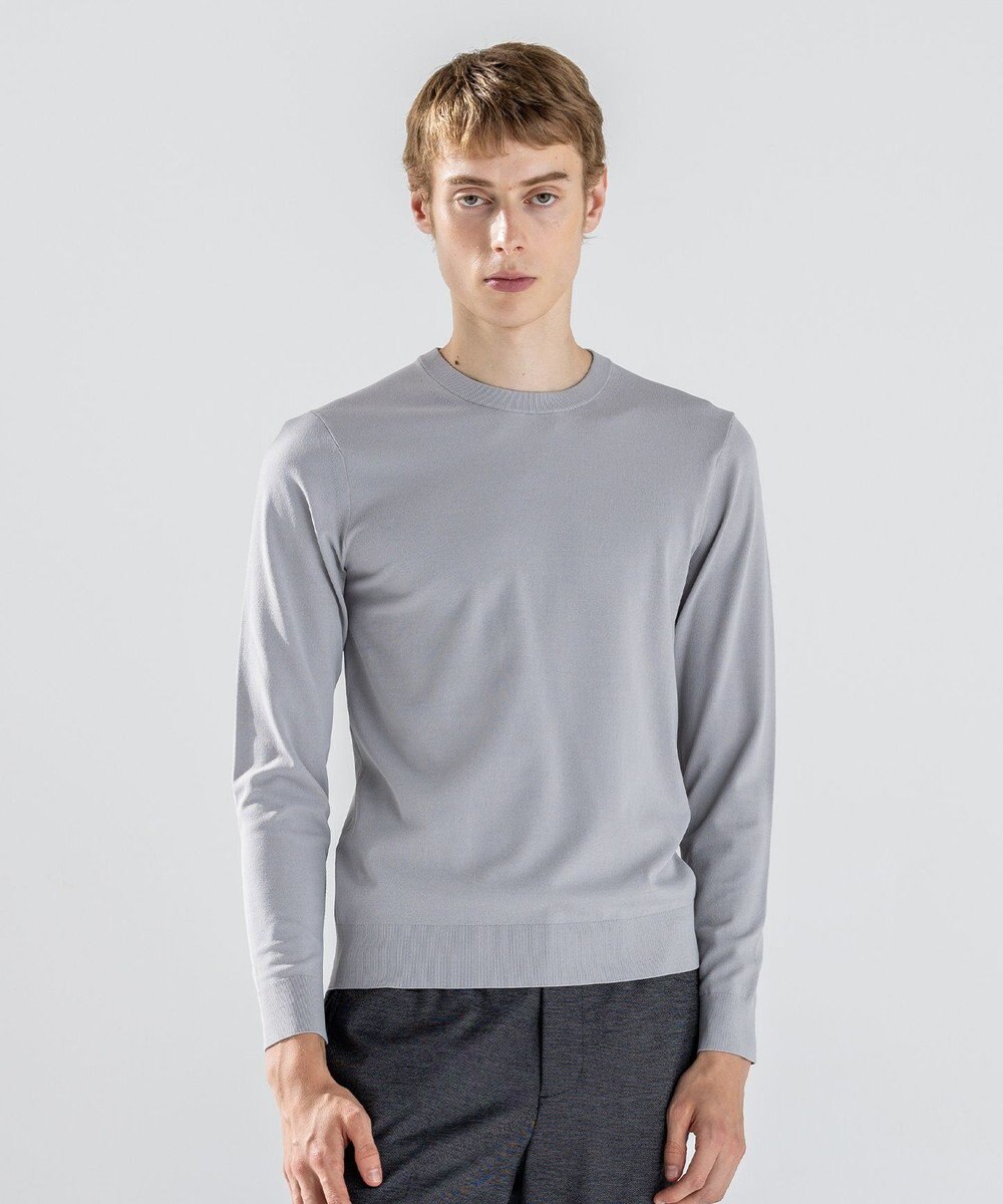 JOSEPH HOMME 【ストレッチ】リュクスレーヨン　クルーネック長袖ニット 