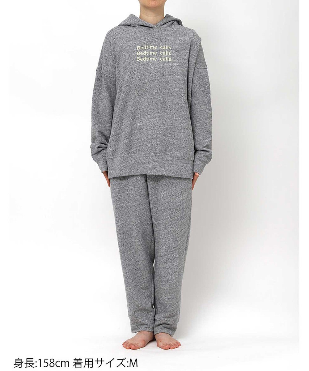 une nana cool 【綿混】あくびのお嬢さんの裏毛フーディーパジャマ 